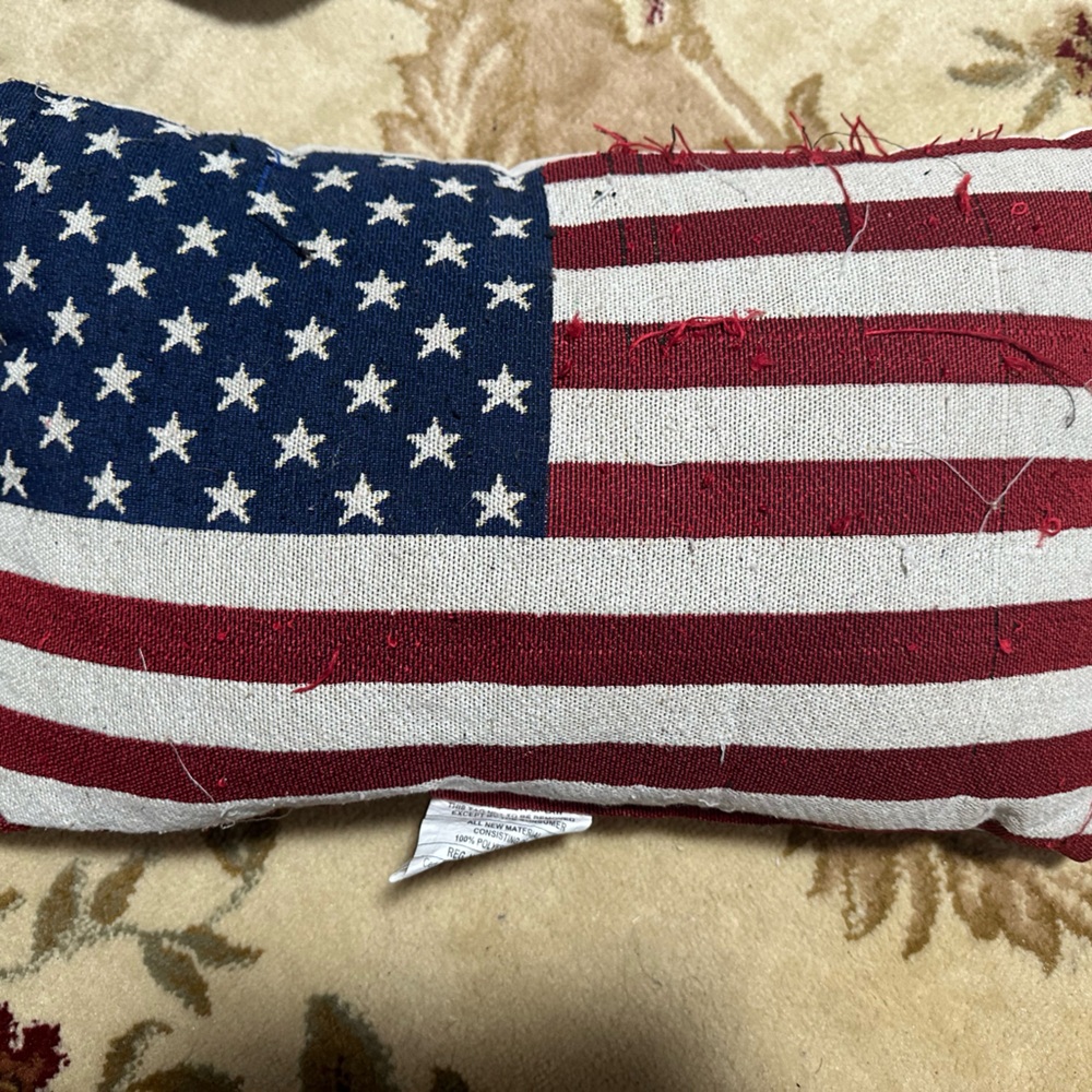 Patriotic American Flag Pillow